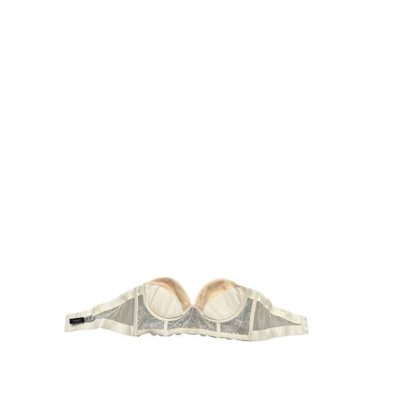 Cosabella white lace strapless bra sz 36D - Picture 5 of 8